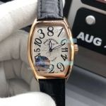 Best Replica Franck Muller Crazy Hours Rose Gold Bezel White Dial Ladies Watch